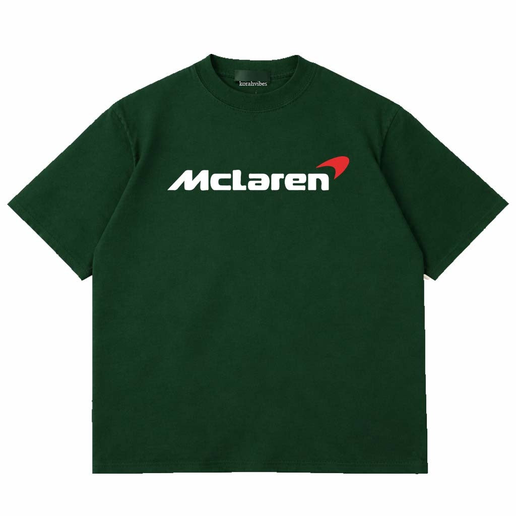 MCLAREN PREMIUM BOTTLE GREEN OVERSIZED TEES