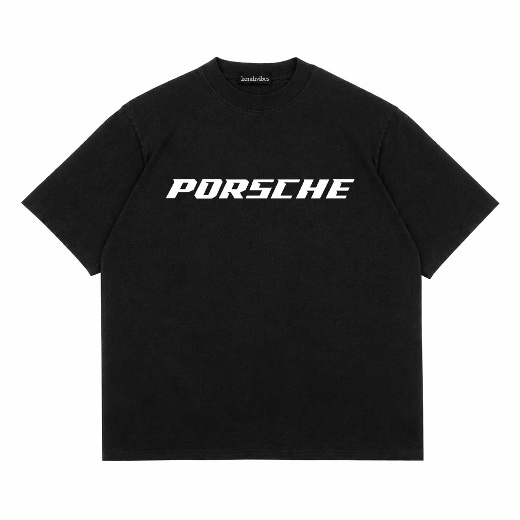 PORSHE PREMIUM DROP TEE BLACK