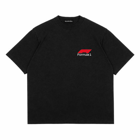F1 OVERSIZED TEE BLACK AND WHITE