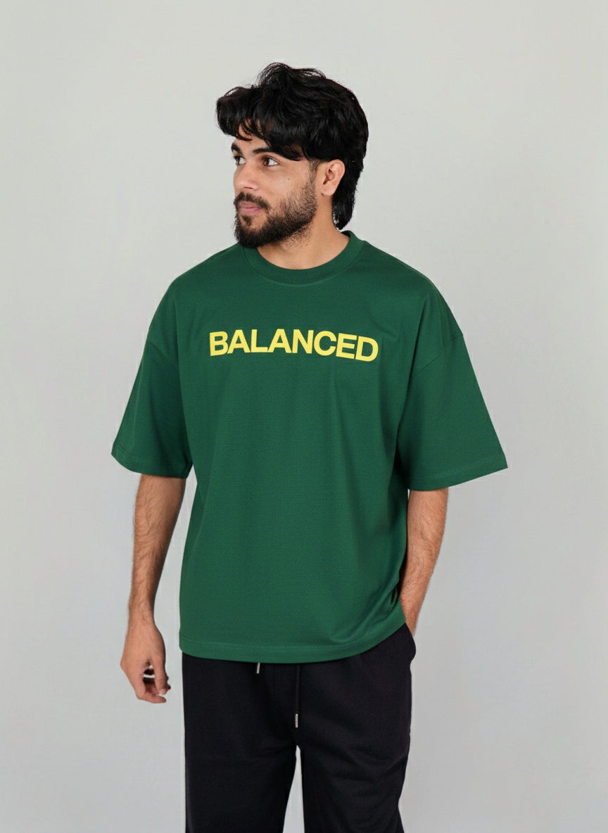Drop Tshirt / BALANCED GREEN