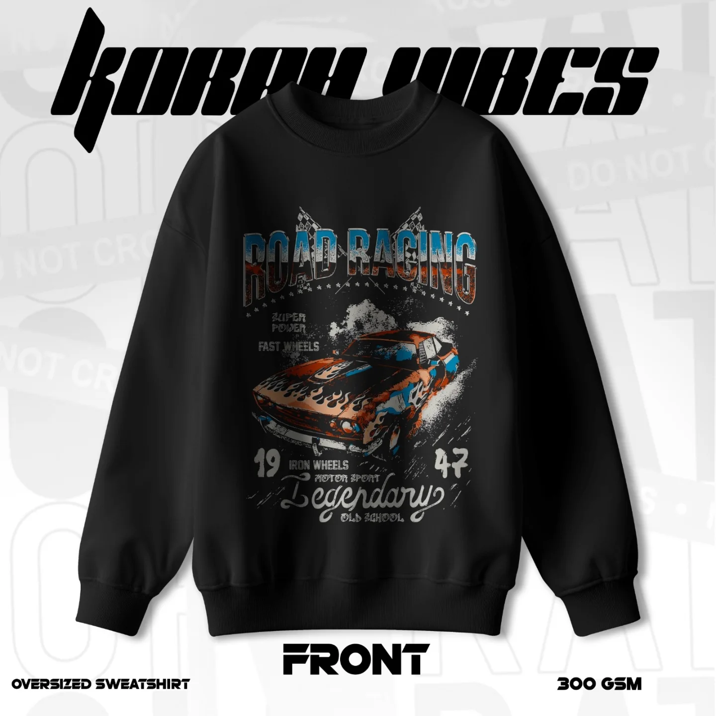 ROAD RACING PREMIUM OVERSIZED SWEATSHIRT
