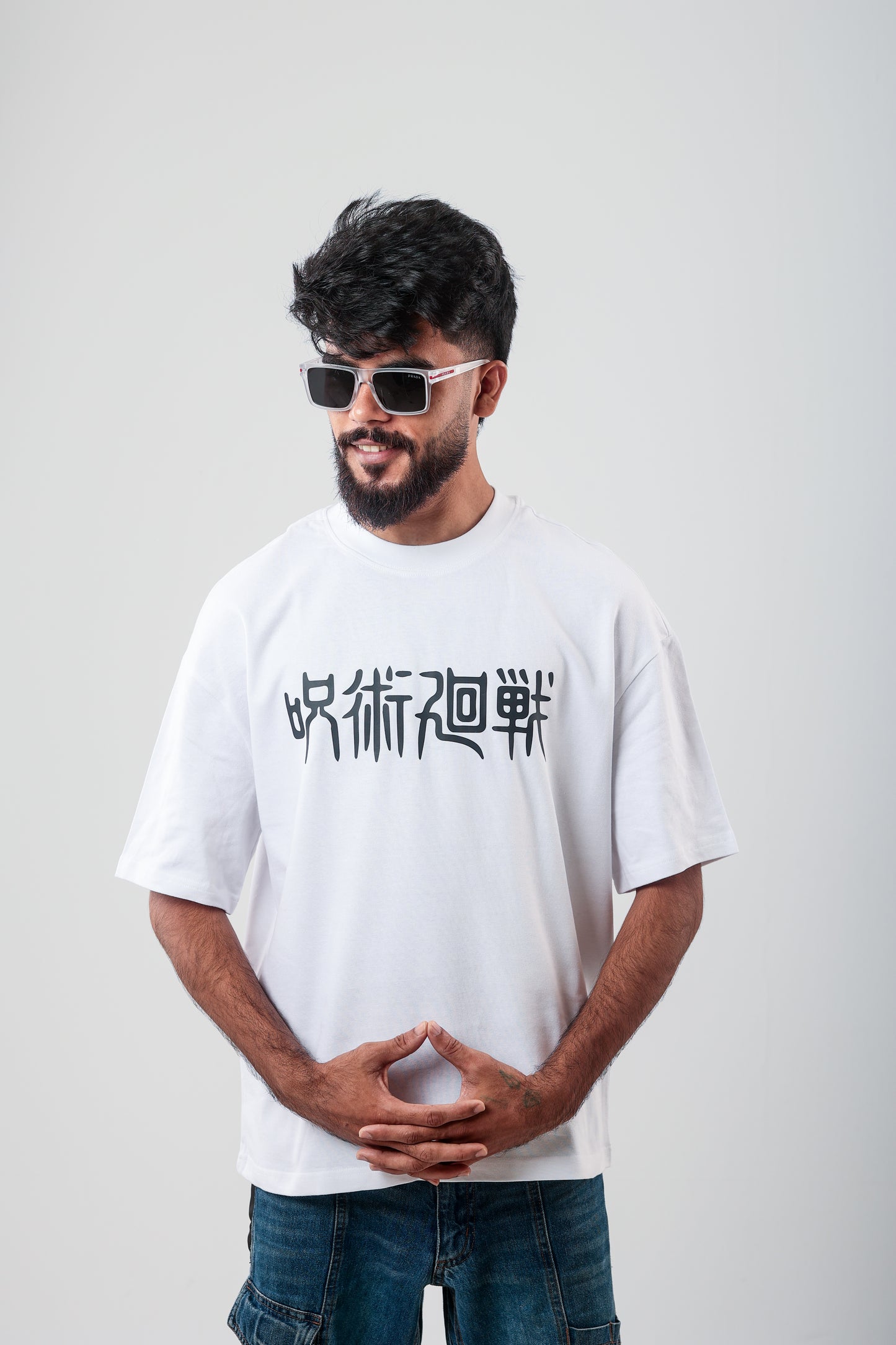 JUJUTSU KAISEN EDDITION OFF-WHITE PREMIUM OVERSIZED TEES