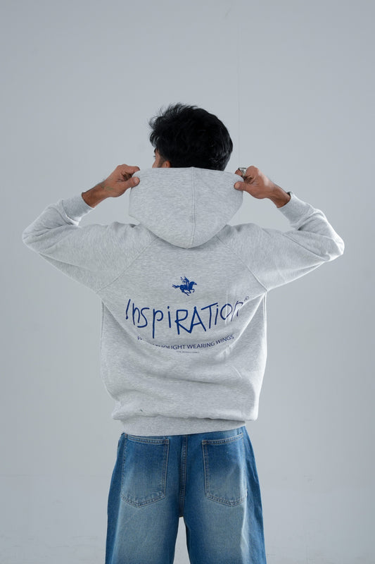 Inspiration Eddition Premium Oversized gray hoodie.
