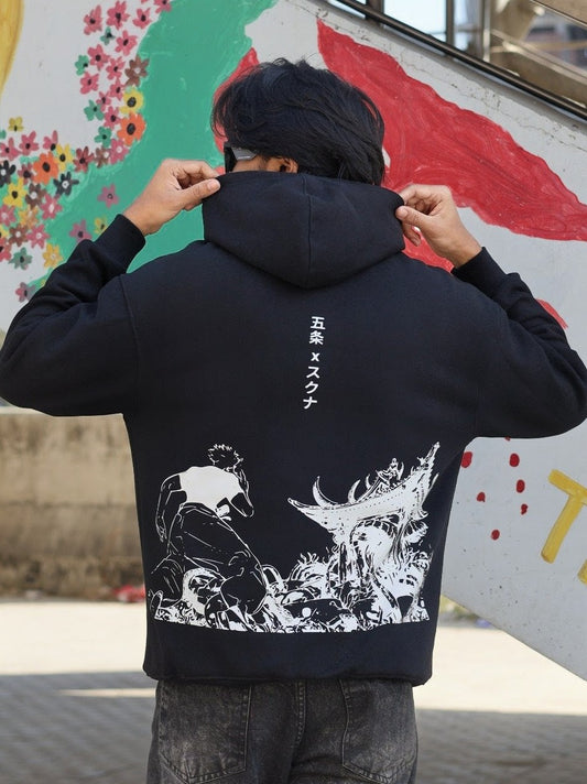 GOJO PREMIUM OVERSIZED BLACK HOODIE