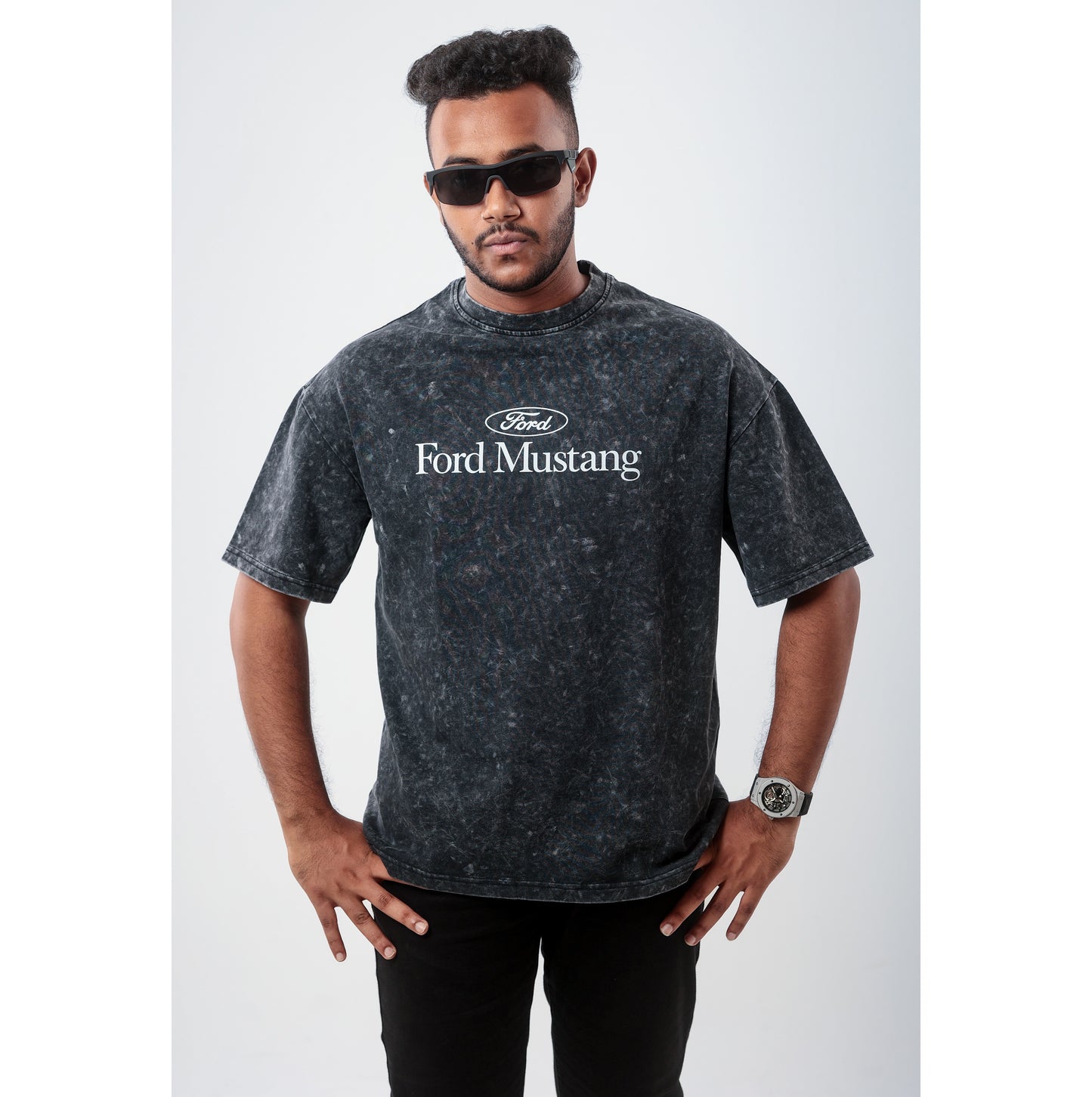 FORD MUSTANG EDDITION ACID WASH PREMIUM DROP TEE