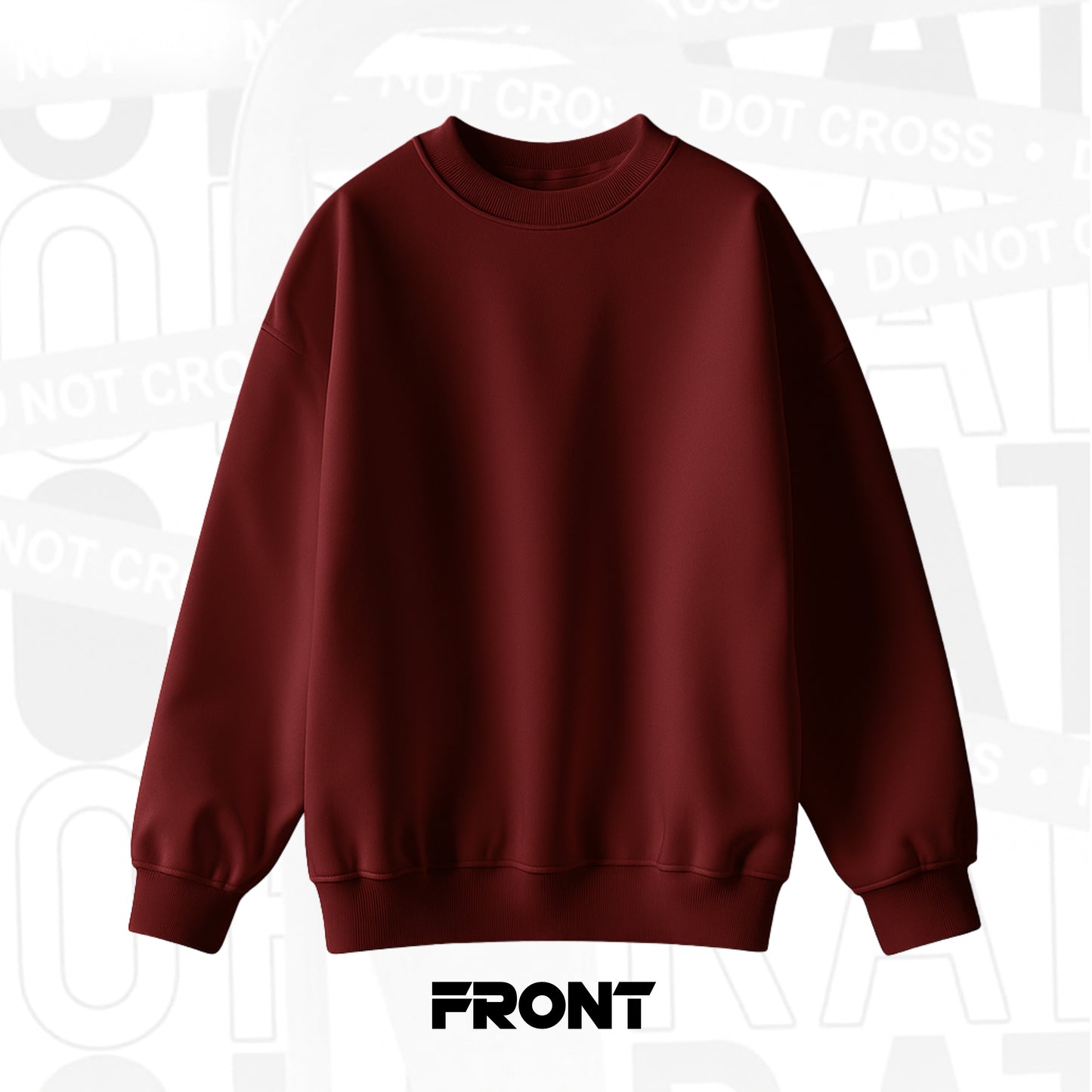 MAROON PREMIUM OVERSIZED SWEATSHIRT