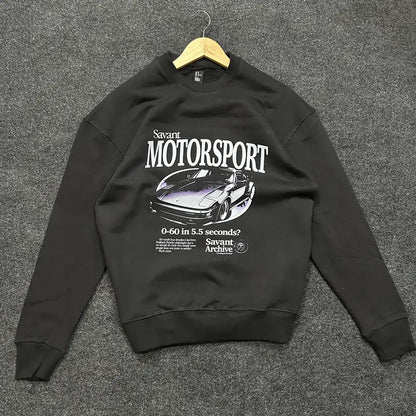 MOTOSPOT PREMIUM OVERSIZED BLACK SWEATSHIRT