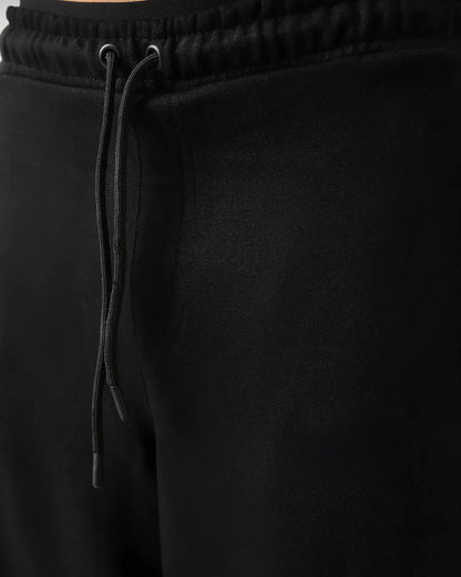 BLACK SOLID BAGGY PANT