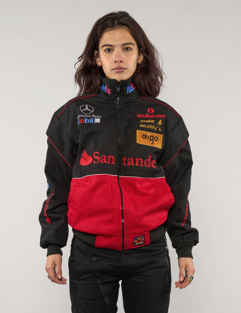Mercedes McLaren Racing Jacket - Red & Black Vintage F1 ( pre order )