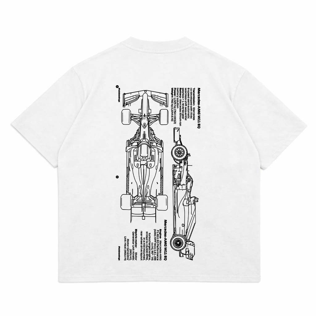 MCLAREN PREMIUM OVERSIZED OFF WHITE TEES