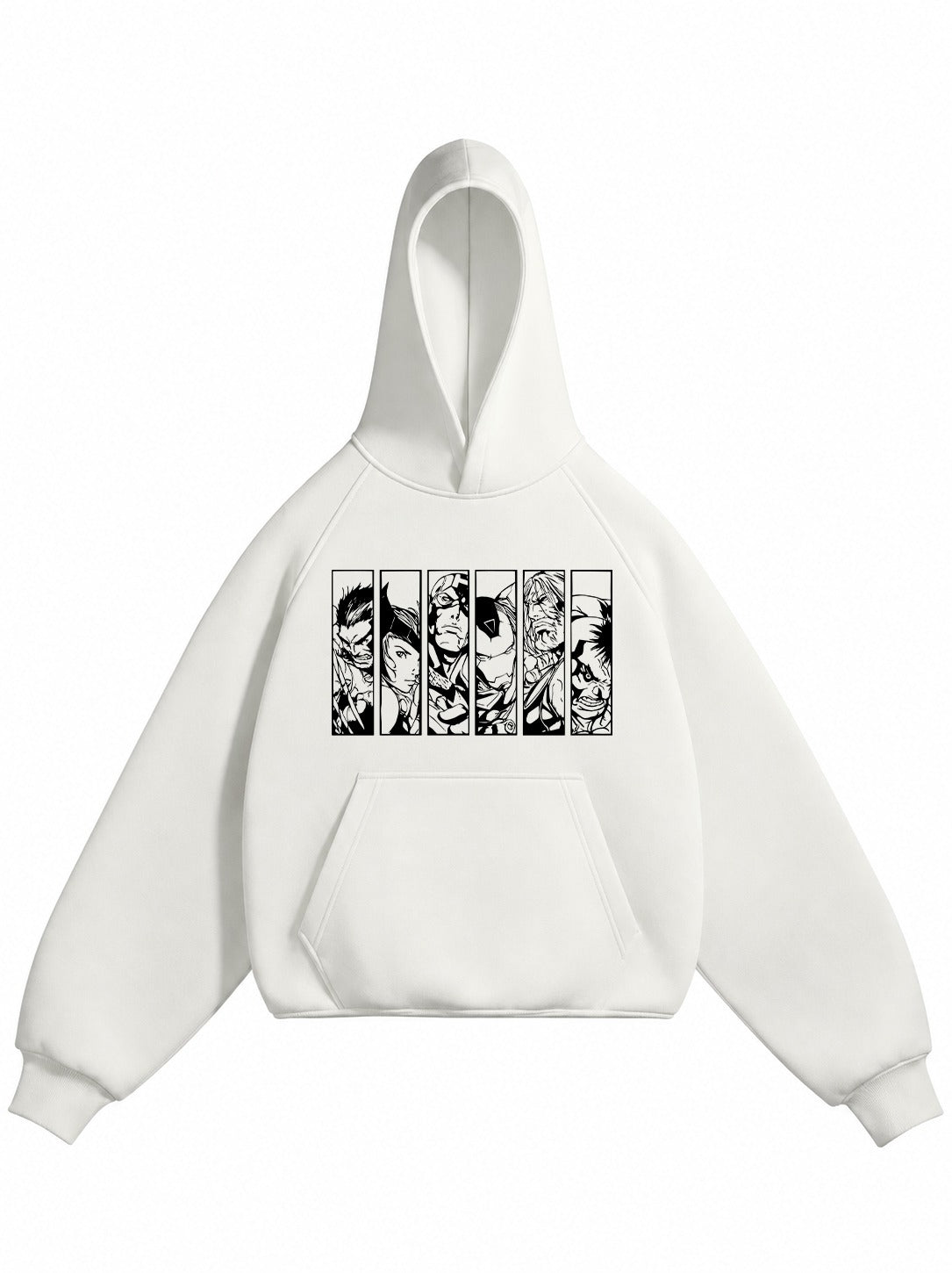 MARVEL EDDITION PREMIUM OVERSIZED OFF-WHITE HOODIE