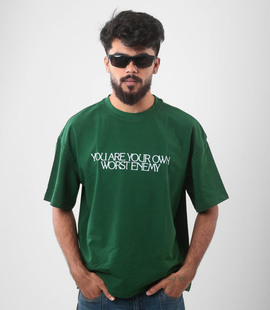 SABOTAGE DROP TEE l BLACK l OFF WHITE l GREEN