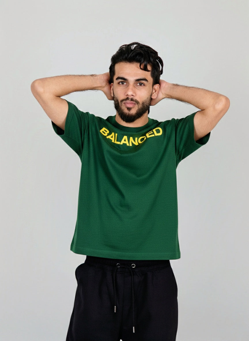 Drop Tshirt / BALANCED GREEN