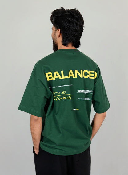 Drop Tshirt / BALANCED GREEN