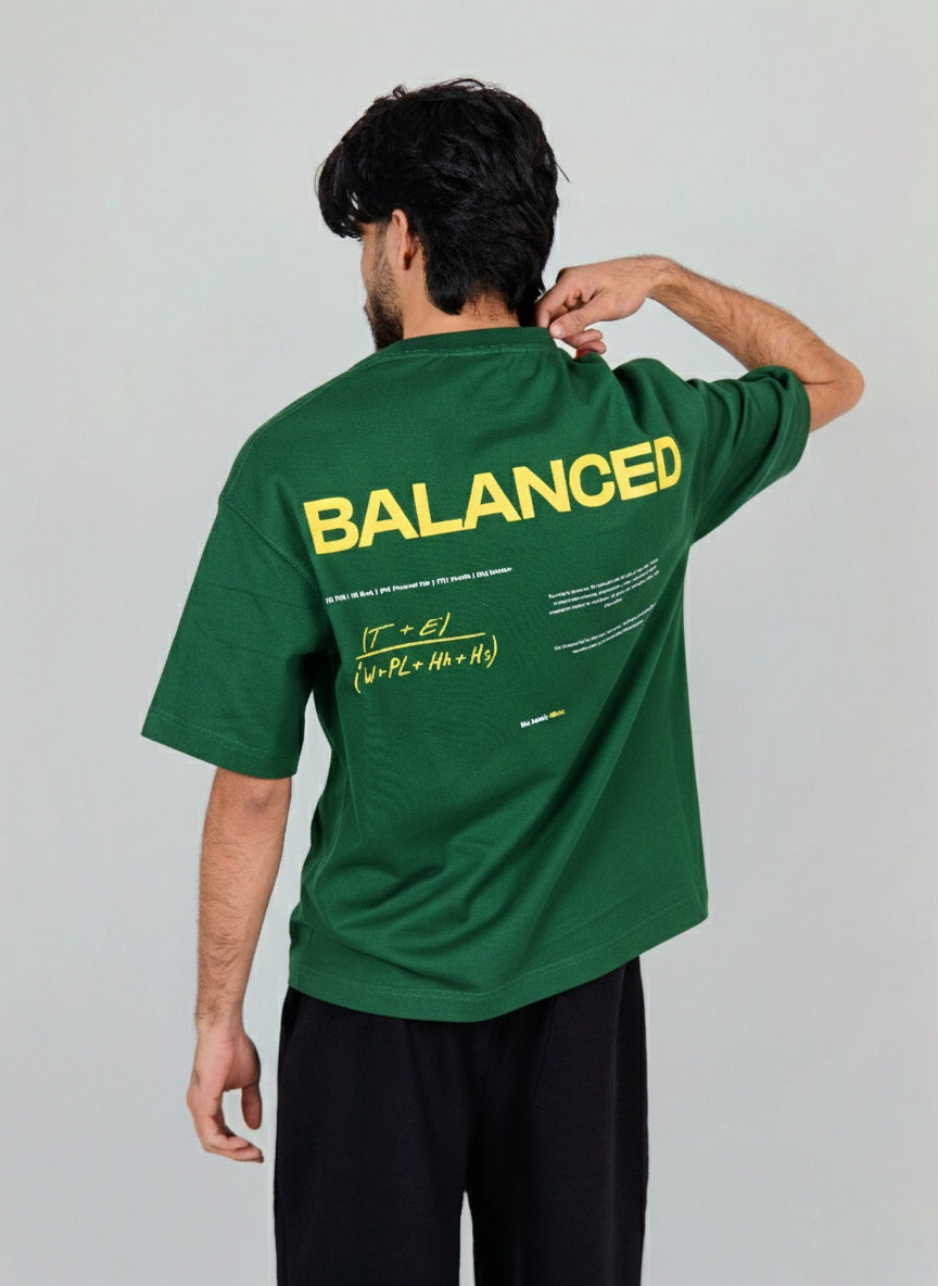 Drop Tshirt / BALANCED GREEN
