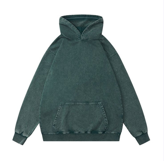 GREEN ACID WASH PREMIUM OVERSIZED HOODIE