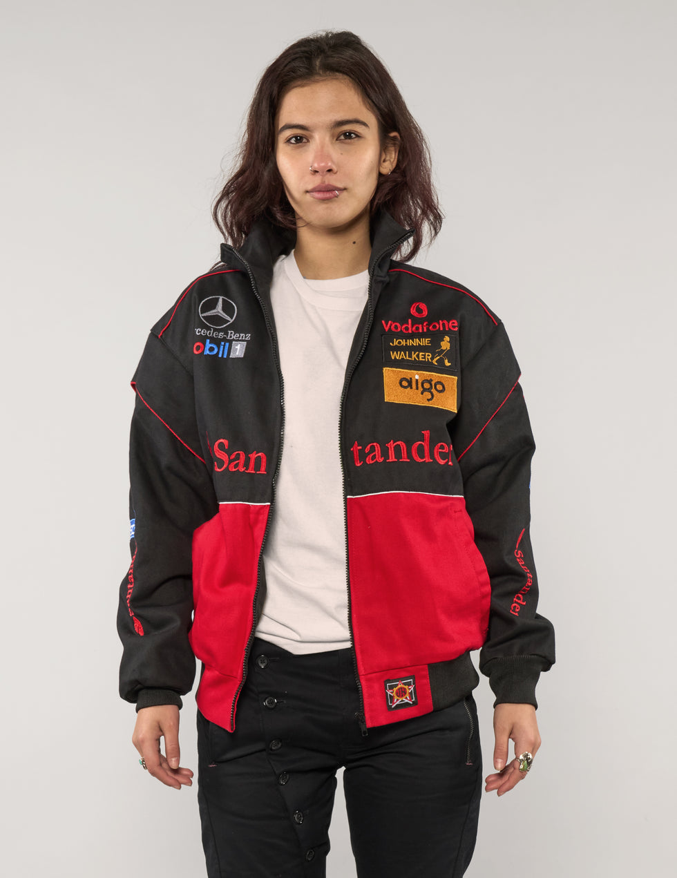 Mercedes McLaren Racing Jacket - Red & Black Vintage F1 ( pre order )