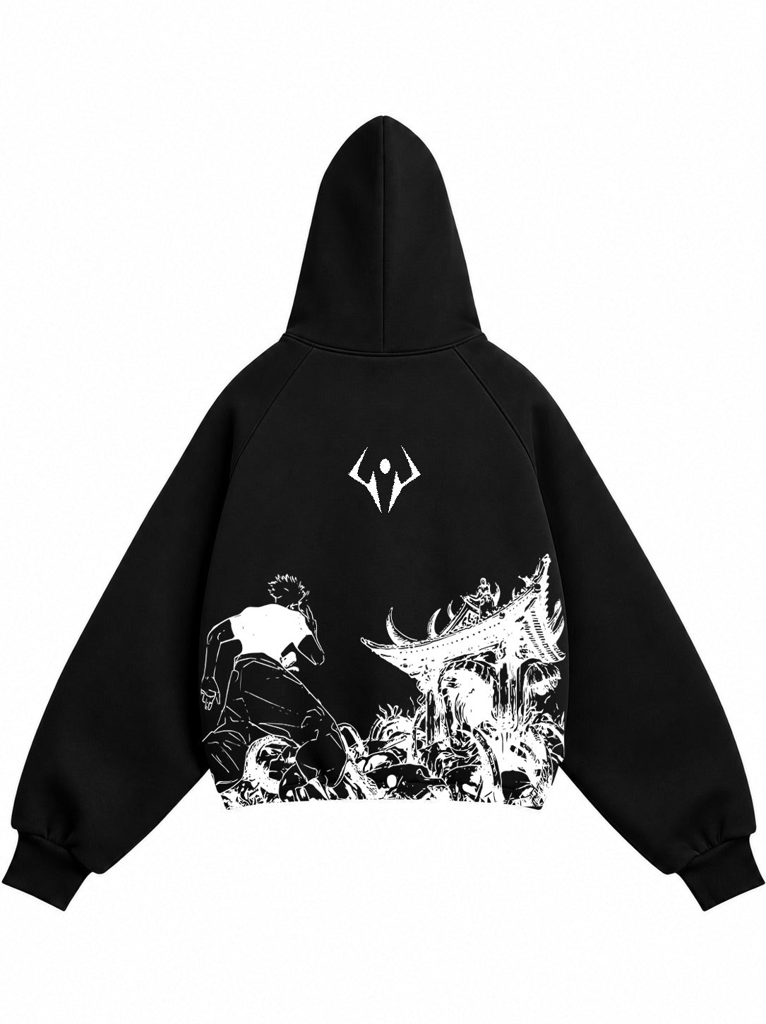 GOJO SATARO PREMIUM OVERSIZED BLACK  HOODIE