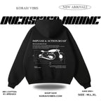 IMPULSE ROAD PREMIUM OVERSIZED BLACK HOODIE