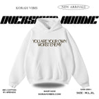 SABOTAGE PREMIUM OVERSIZED WHITE HOODIE