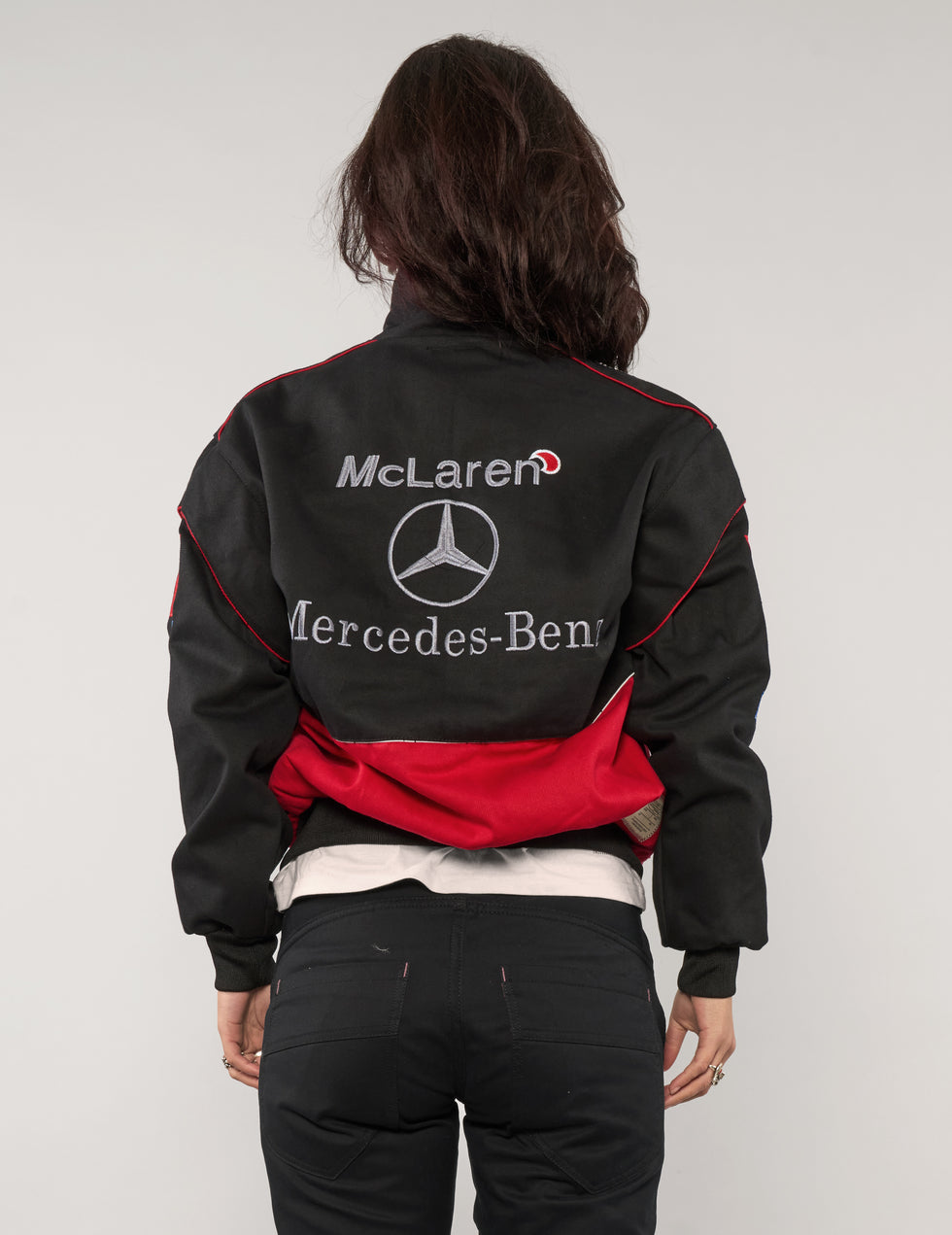 Mercedes McLaren Racing Jacket - Red & Black Vintage F1 ( pre order )