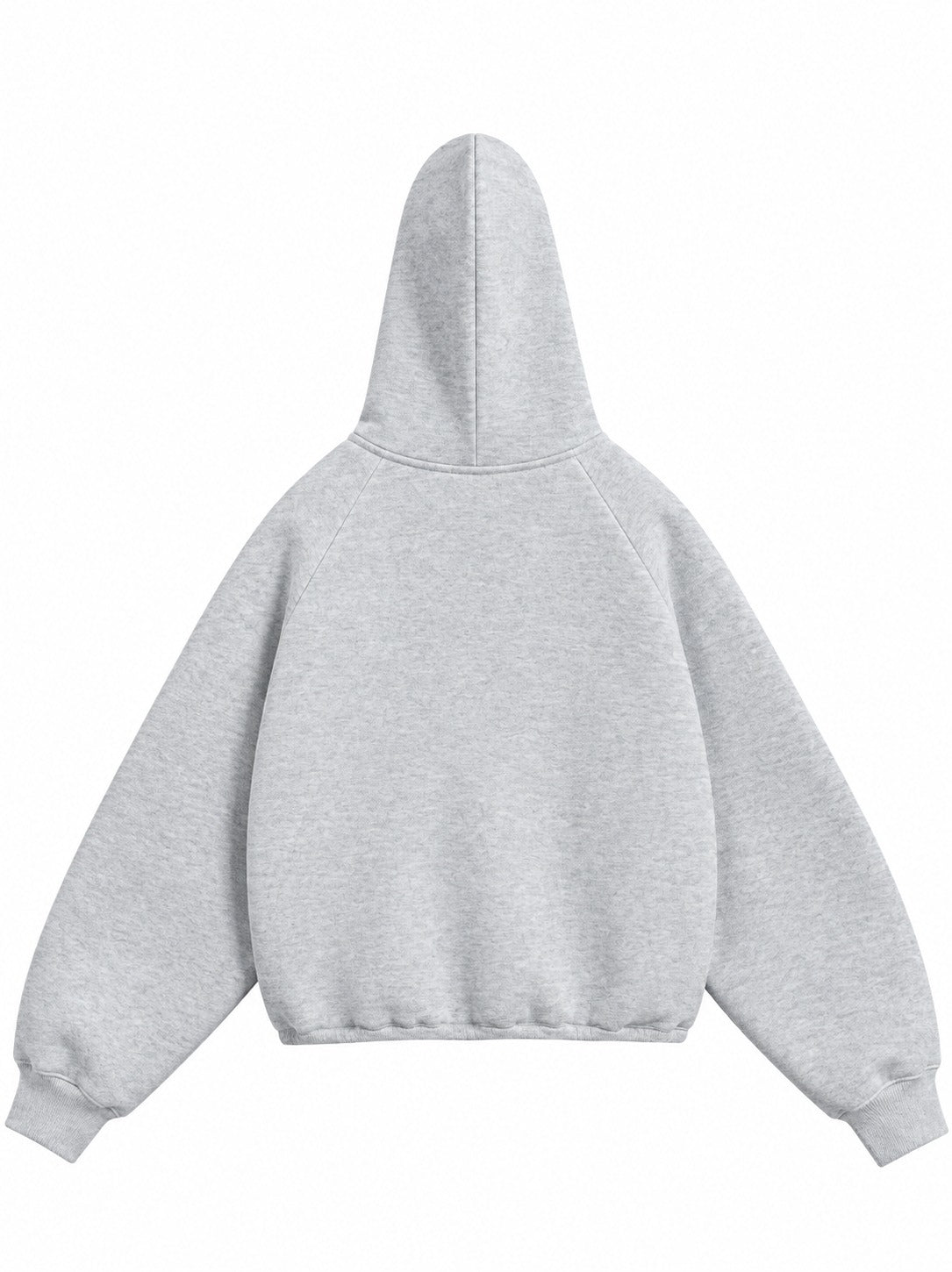 PREMIUM GRAY SOLID ESSENTIAL HOODIE