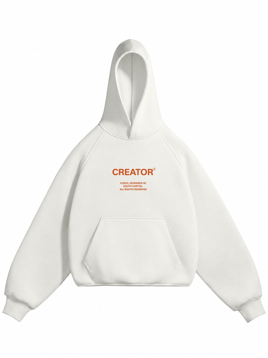 CREATOR EDDITION PREMIUM OVERSIZED OFF-WHITE HOODIE.
