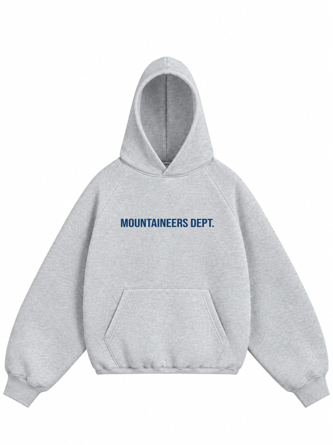 MOUNTAINEERS EDDITION PREMIUM OVERSIZED GRAY HOODIE.