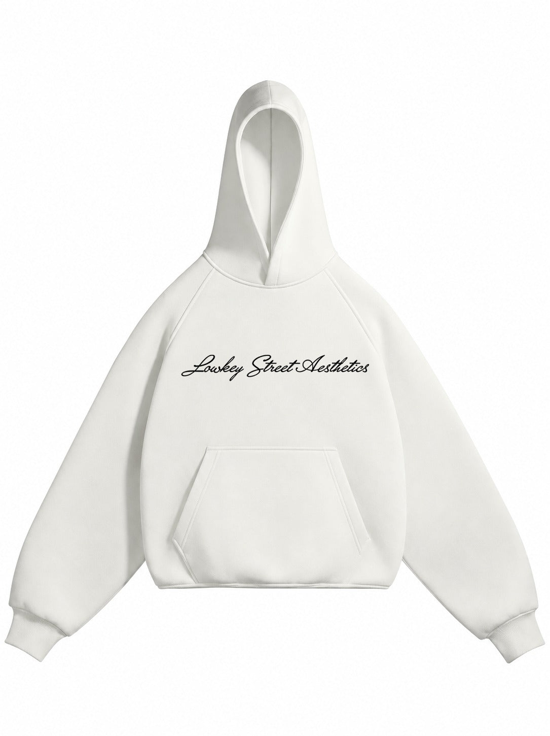 LOWKEY PORSHCE EDDITION PREMIUM OVERSIZED OFF-WHITE HOODIE
