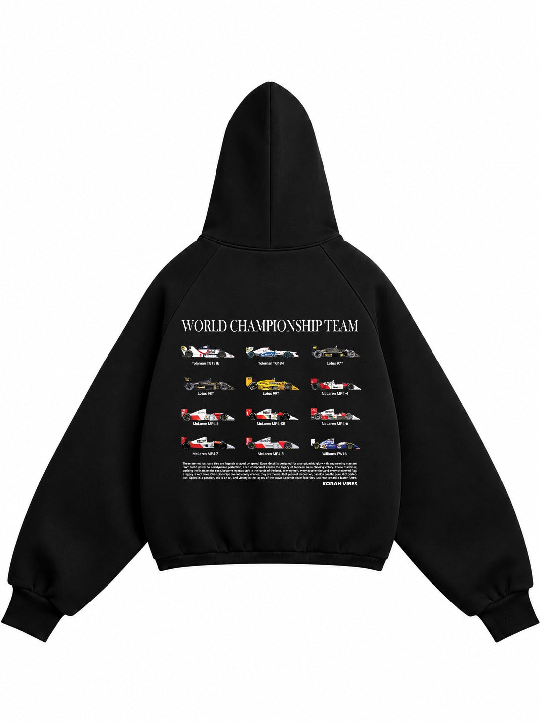 Mclaren Eddition Premium Oversized black Hoodie
