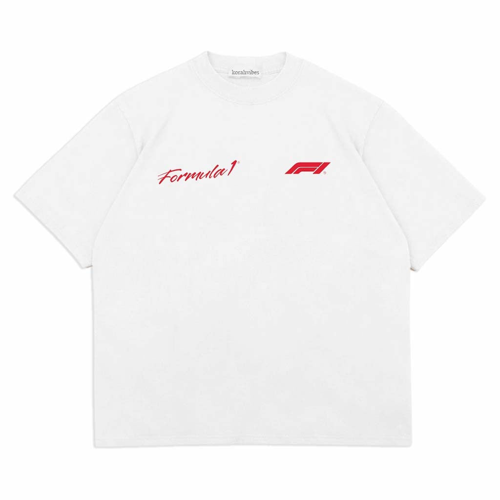 F1 PREMIUM OVERSIZED OFF WHITE TEES