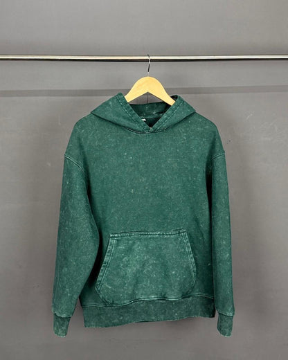 GREEN ACID WASH PREMIUM OVERSIZED HOODIE