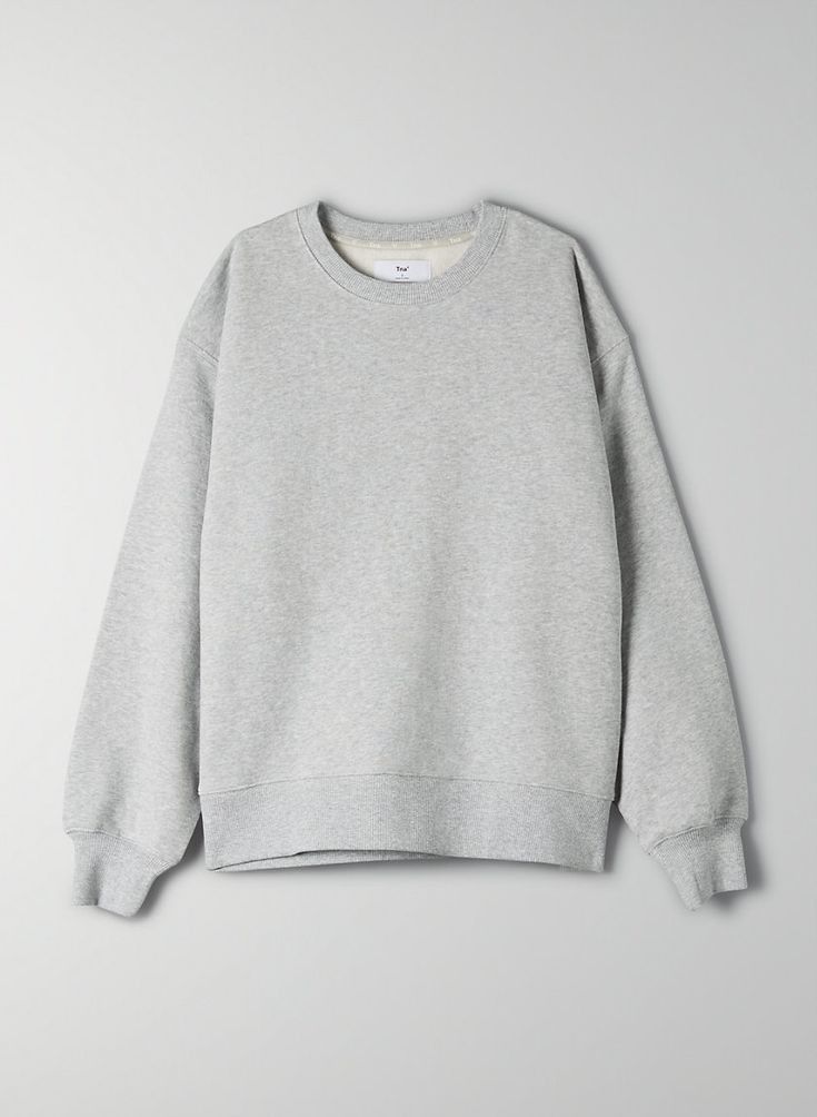 SOLID GRAY PREMIUM OVERSIZED SWEATSHIRT