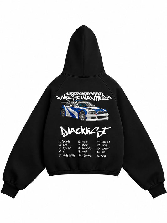 NEED FOR SPEED BMW EDDITION PREMIUM BLACK HOODIE