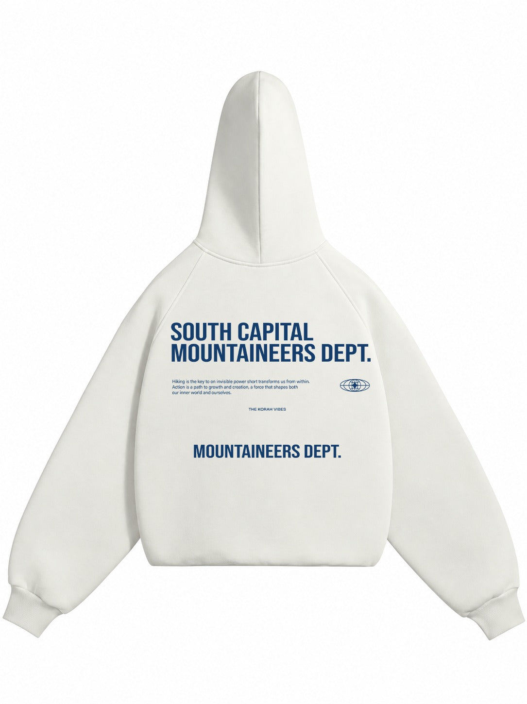 MOUNTAINEERS PREMIUM OVERSIZED OFF-WHITE HOODIE