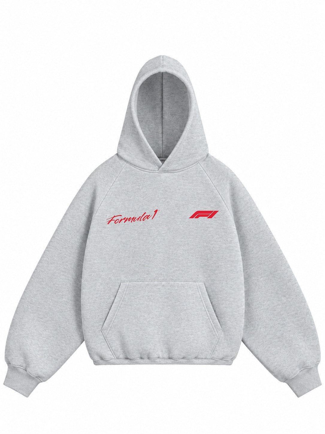 F1 EDDITION PREMIUM OVERSIZED GRAY HOODIE