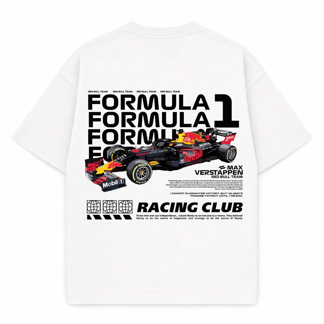 Drop Tshirt / FORMULA 1 ( RACING CLUB )