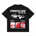 PORSHE PREMIUM DROP TEE BLACK
