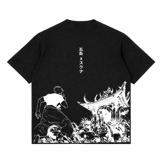 JUJUTSU KAISEN PREMIUM BLACK OVERSIZED TEES