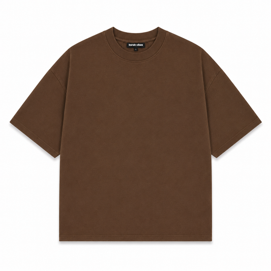 Solid oversized tshirt / Coffee
