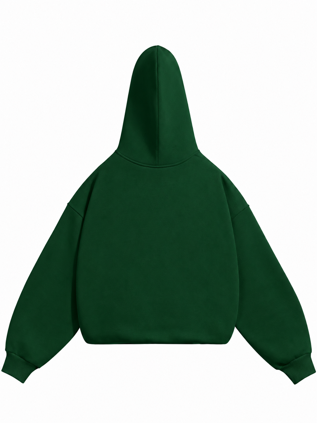 PREMIUM GREEN SOLID ESSENTIAL HOODIE.