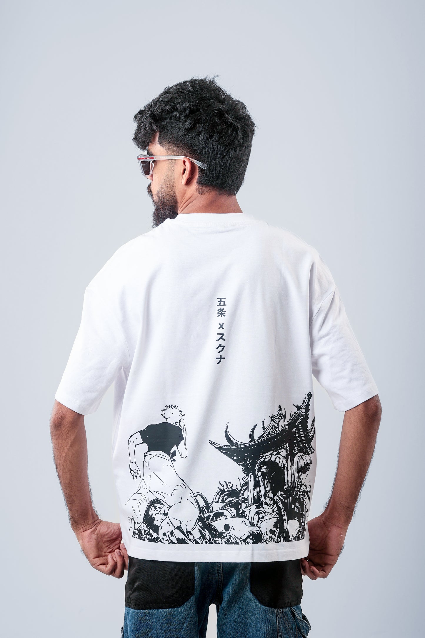 JUJUTSU KAISEN EDDITION OFF-WHITE PREMIUM OVERSIZED TEES