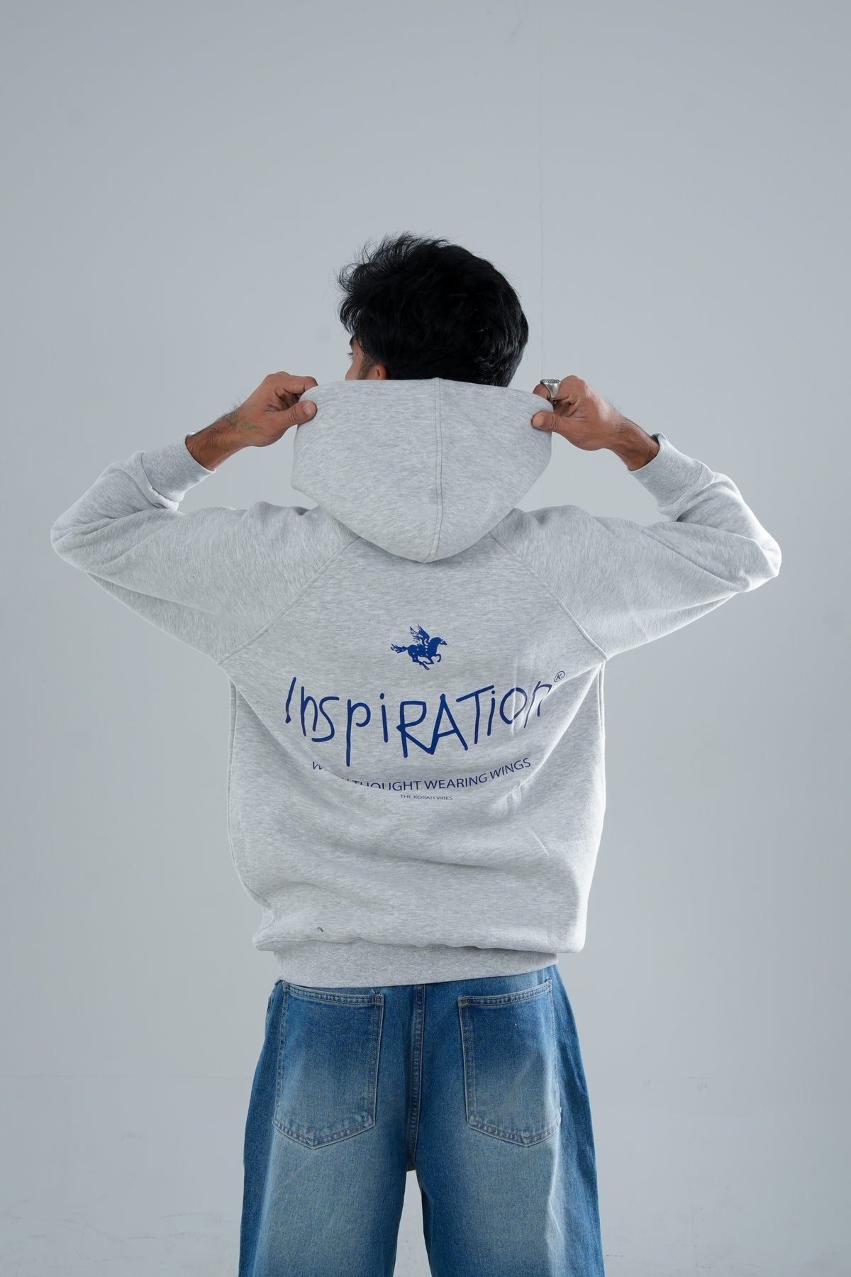Inspiration Eddition Premium Oversized gray hoodie.