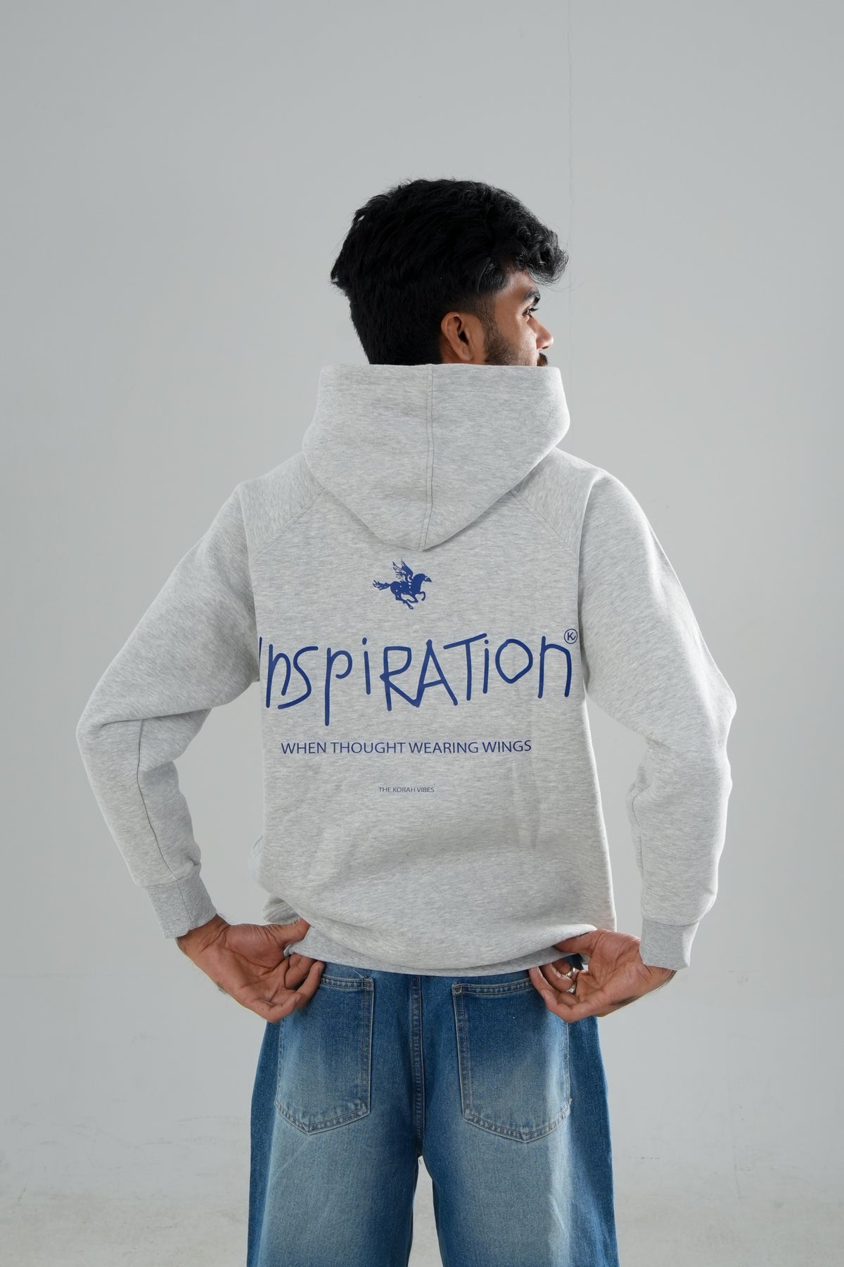 Inspiration Eddition Premium Oversized gray hoodie.