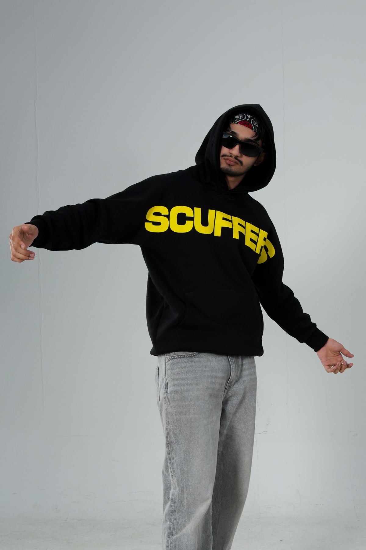 SCUFFERS EDDITION PREMIUM BLACK HOODIE.
