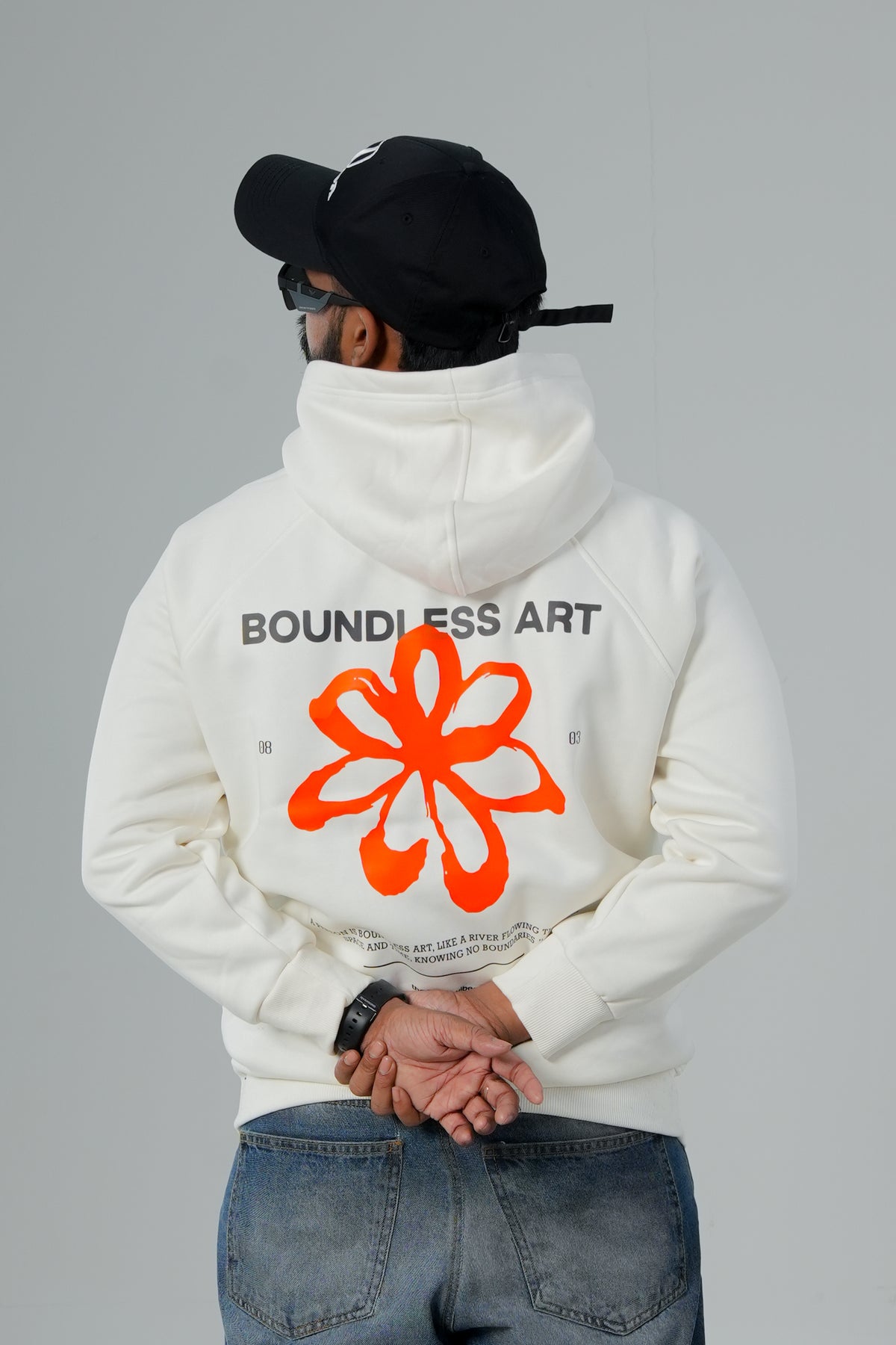 CREATOR EDDITION PREMIUM OVERSIZED OFF-WHITE HOODIE.