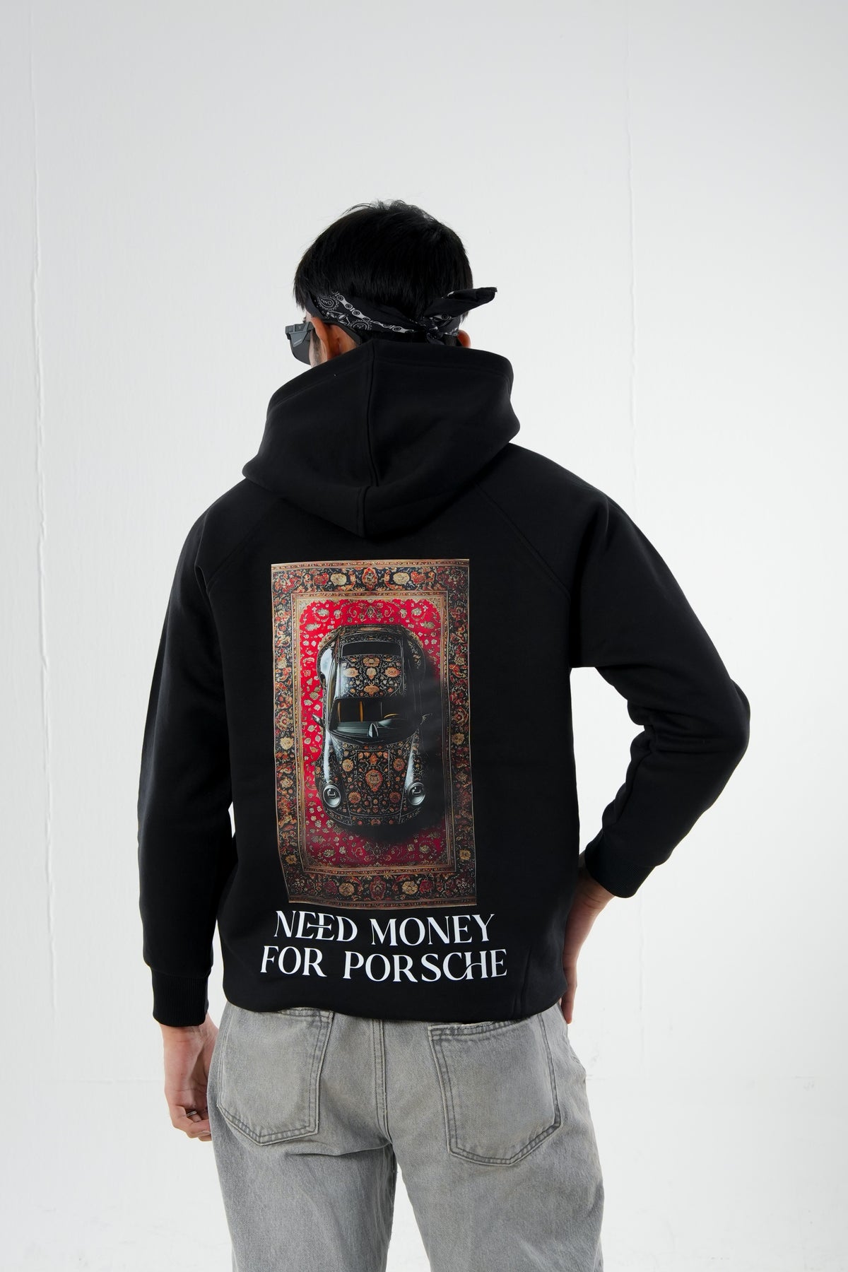 NEED MONEY FOR PORSHCE EDDITION PREMIUM BLACK HOODIE
