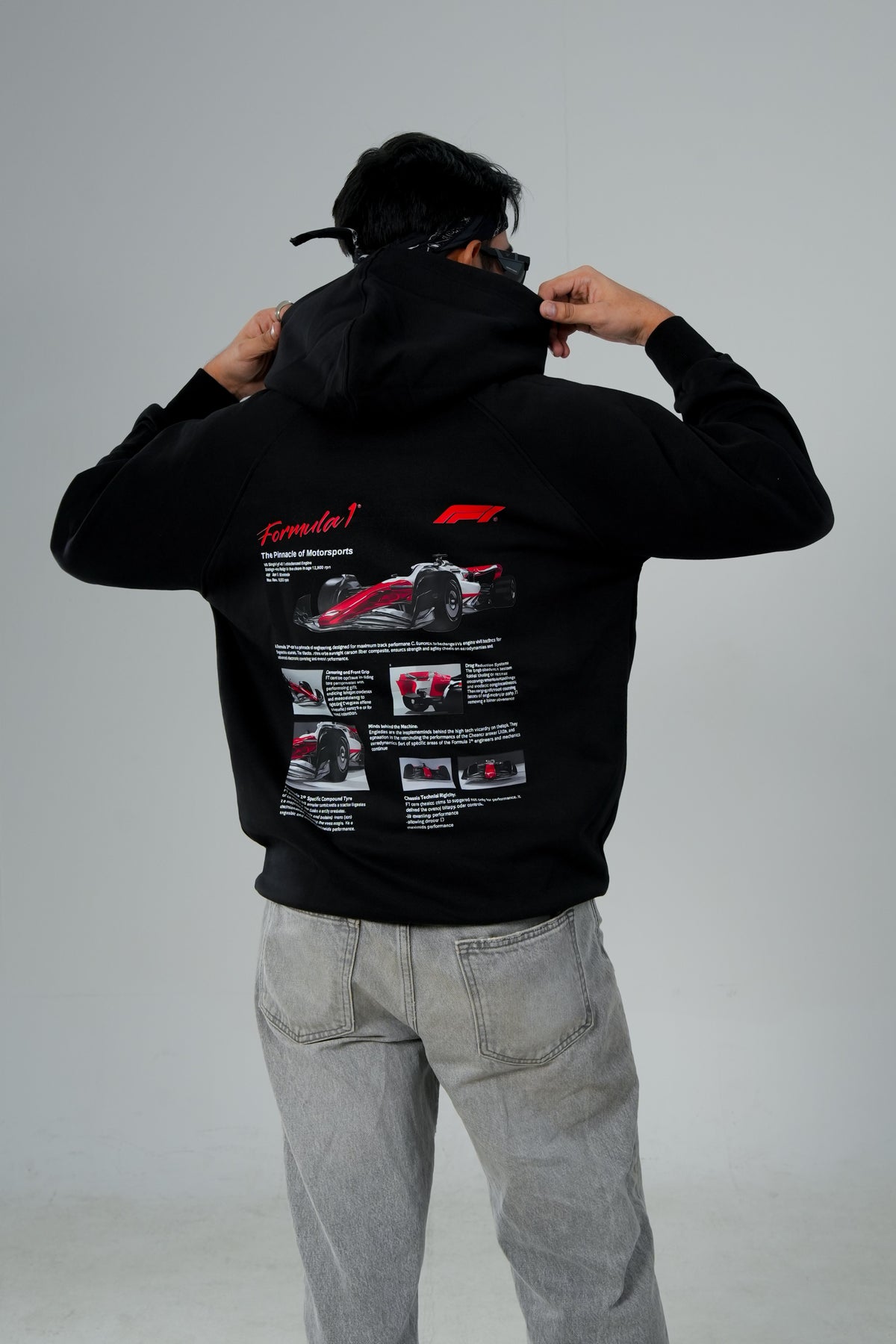 F1 PREMIUM OVERSIZED BLACK  HOODIE