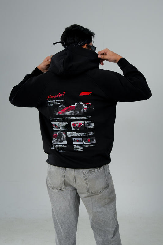 F1 PREMIUM OVERSIZED BLACK  HOODIE