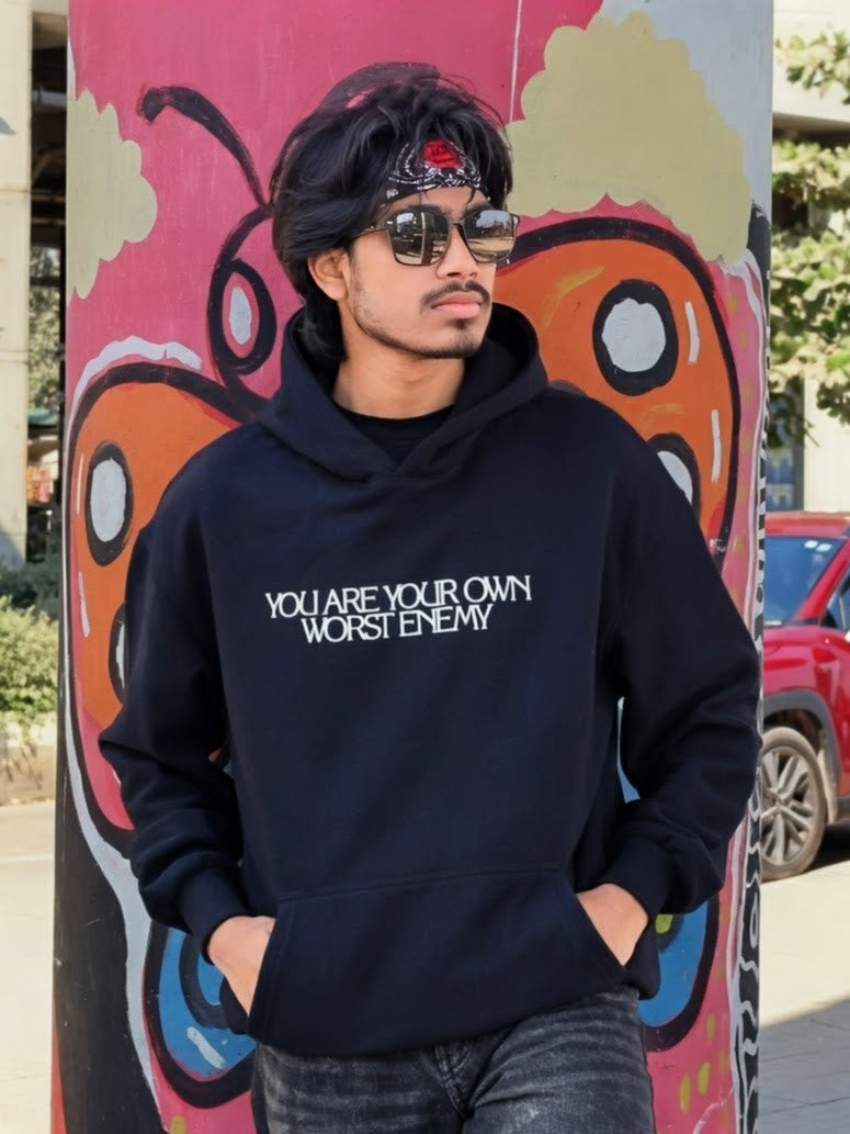 sabotage black premium hoodie